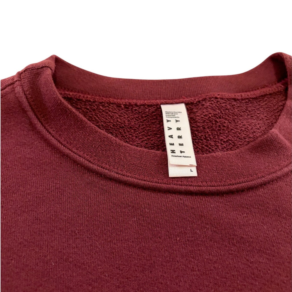 American Apparel Classic Maroon Heavy Terry Top