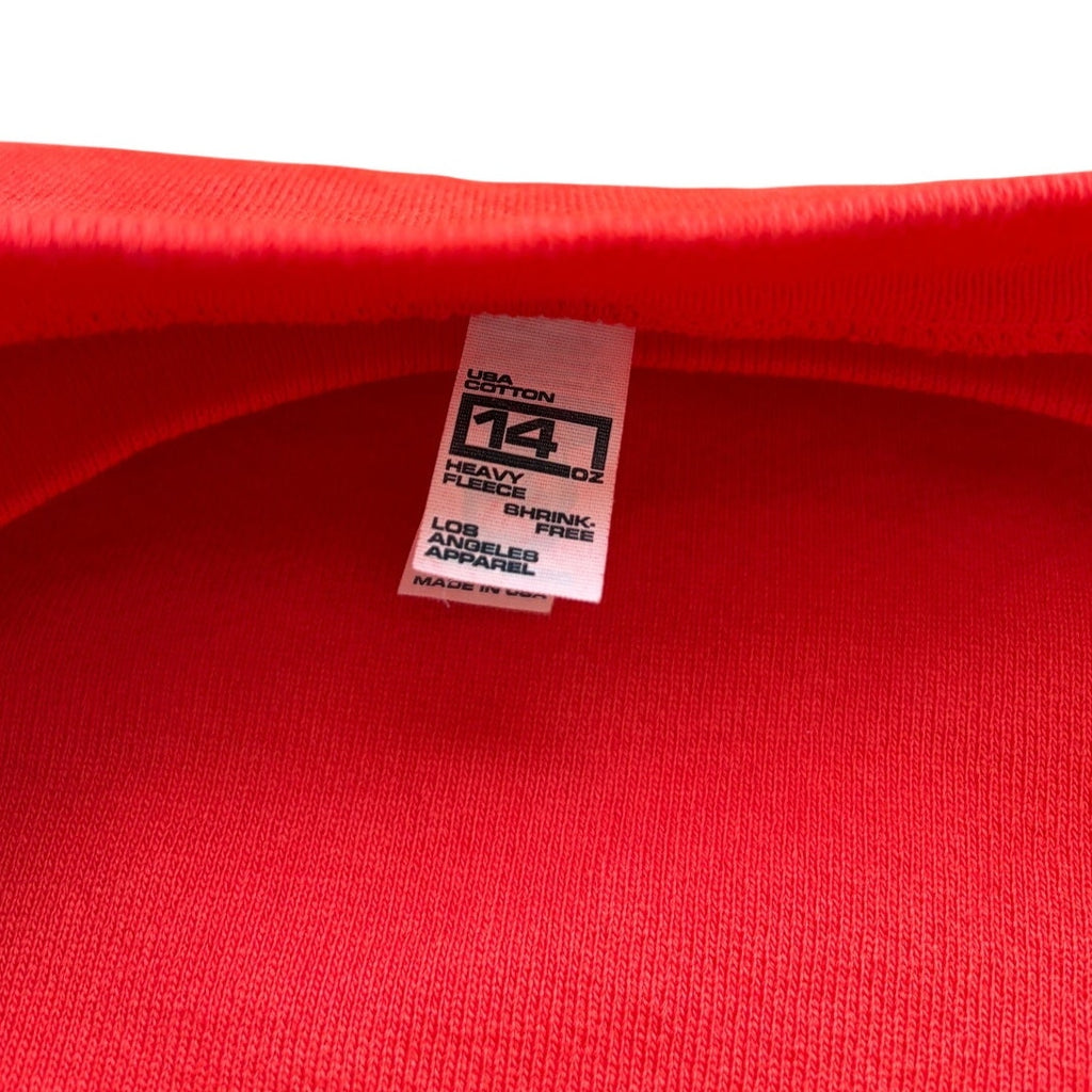 Los Angeles Apparel Orange 14oz Heavy Fleece Sweatshirt (read description)