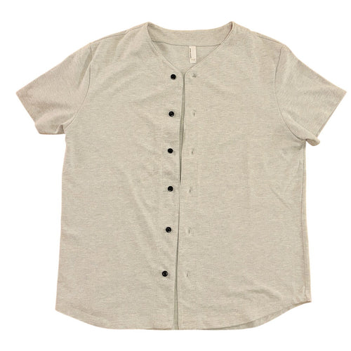American Apparel Men's Gray Baseball Jersey Shirt