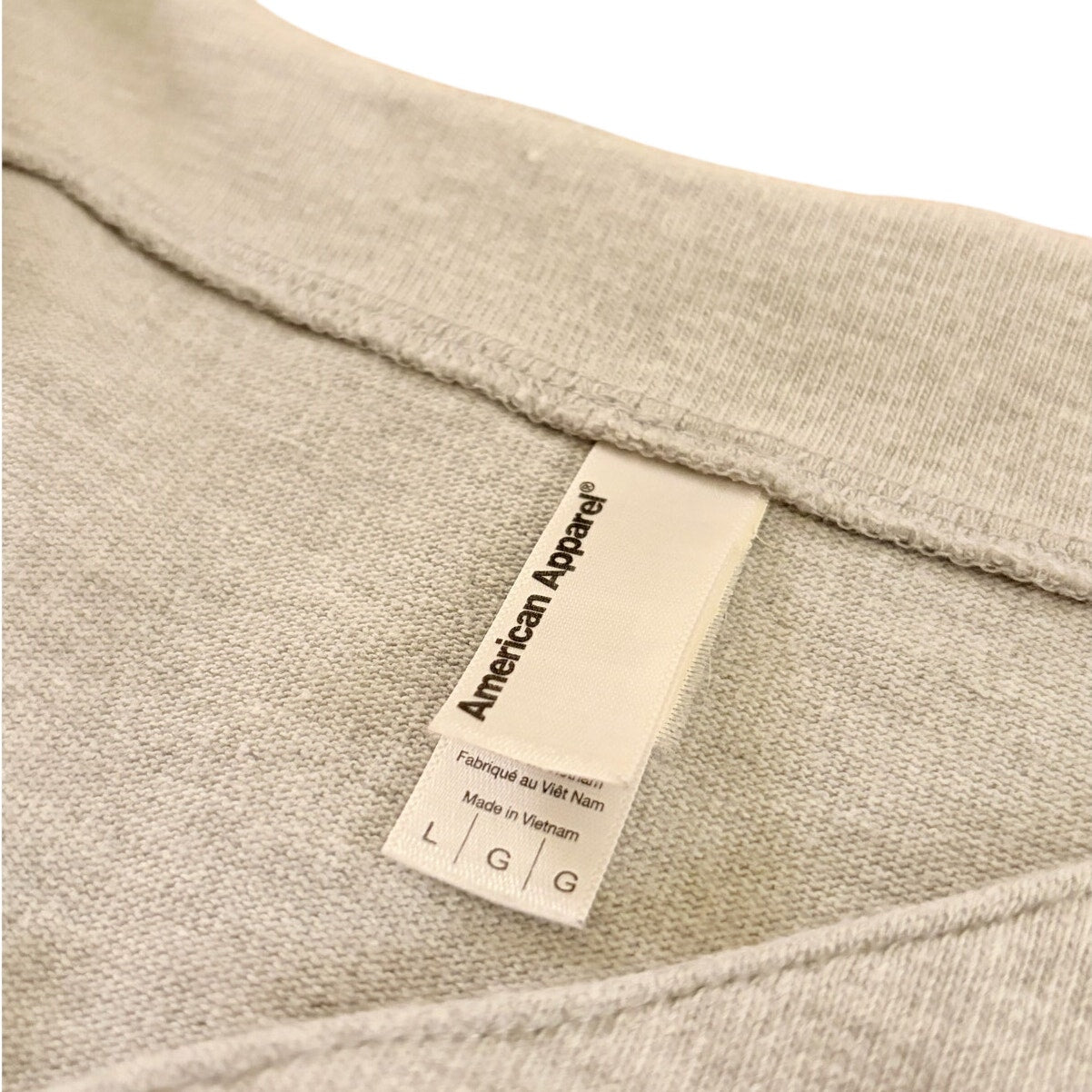 American Apparel Men's Gray Baseball Jersey Shirt