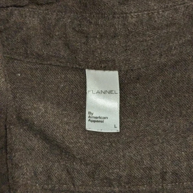 American Apparel Flannel Brown Button-up Shirt