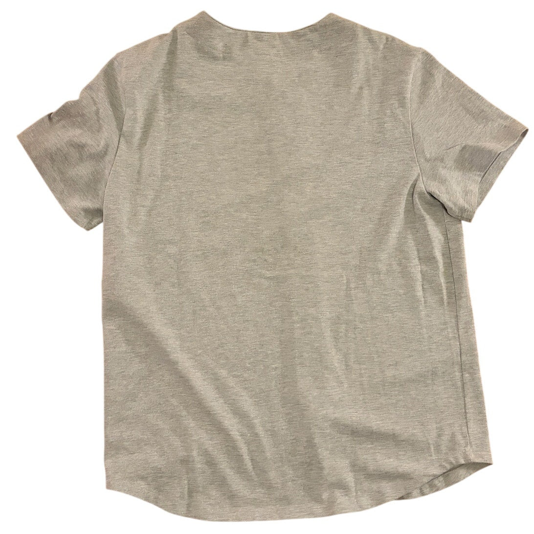 American Apparel Men's Gray Baseball Jersey Shirt