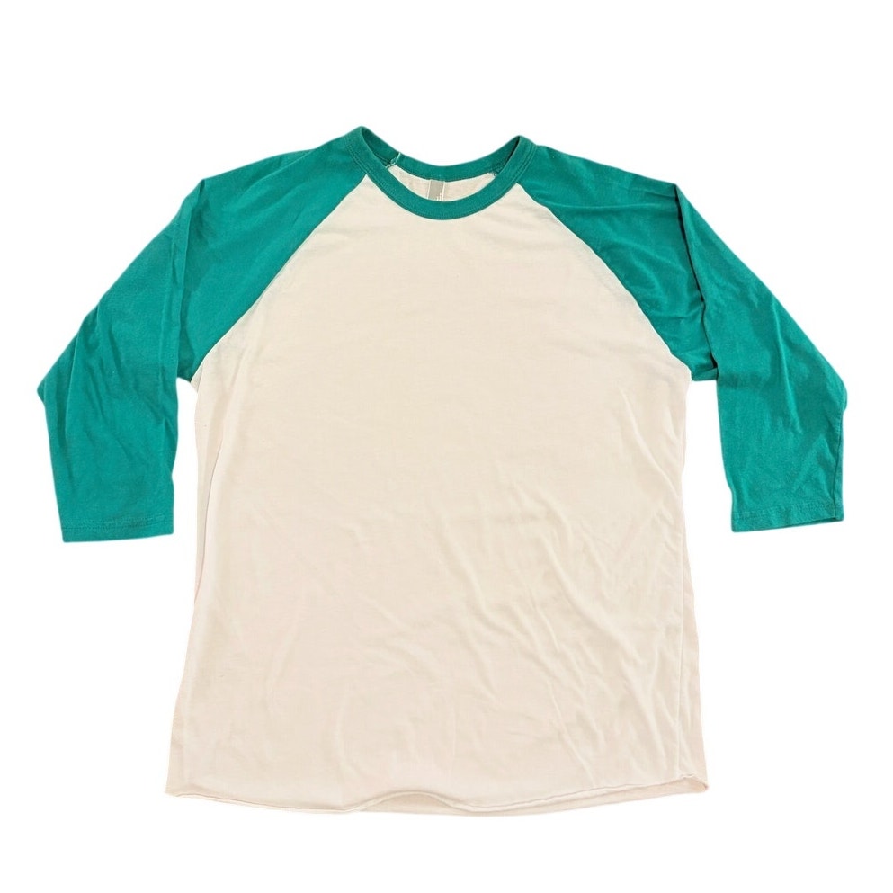 American Apparel: The 50/50 Tee Green and White